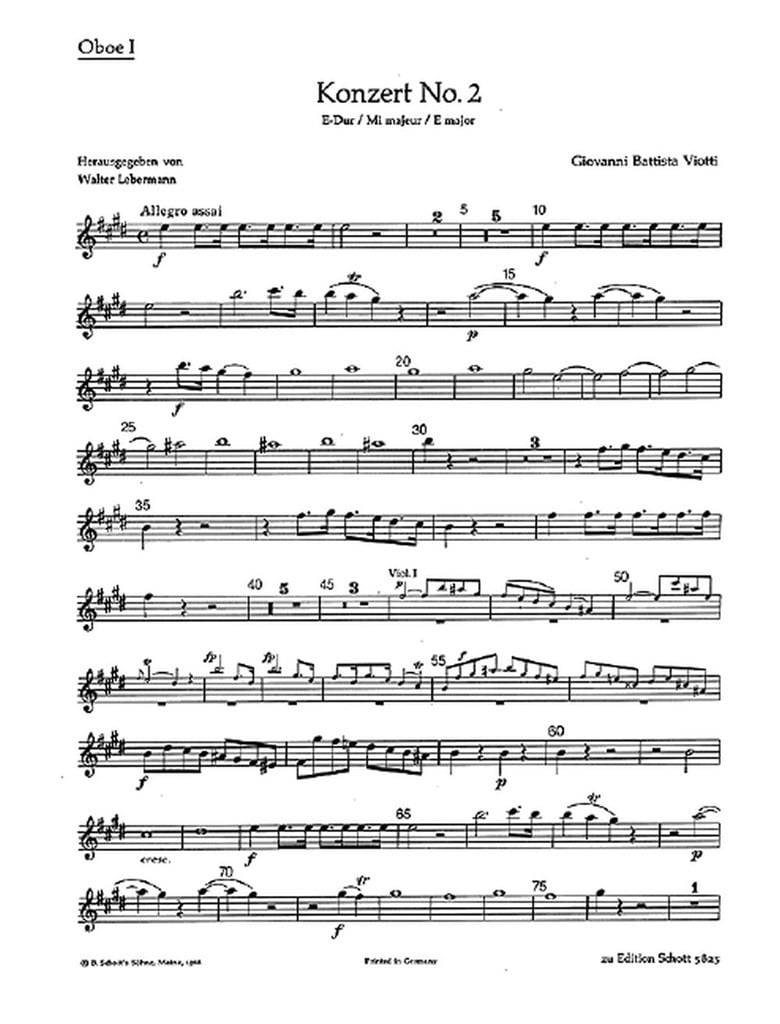 Concerto No. 2 E Major